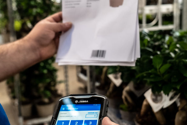 handscanner die pakbon scant